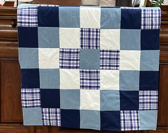 Custom Anti-Anxiety Pet Blanket Made from Owner’s Clothing Calming Quilted Keepsake for Dogs & Cats – Personalized Memory Blanket