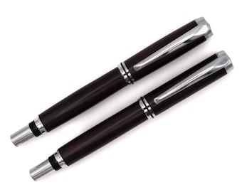Viscount Fountain Pen & Rollerball Set - African Blackwood