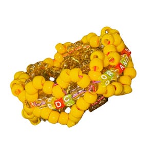 customizable x-based kandi heart cuff