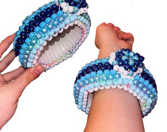 CUSTOM rave kandi arm bangle flask cuff