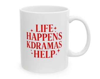 Korean Drama Series Inspired Mug |  11 oz Coffee Tea Cup KDrama Lover Christmas and Birthday Gift for Fans