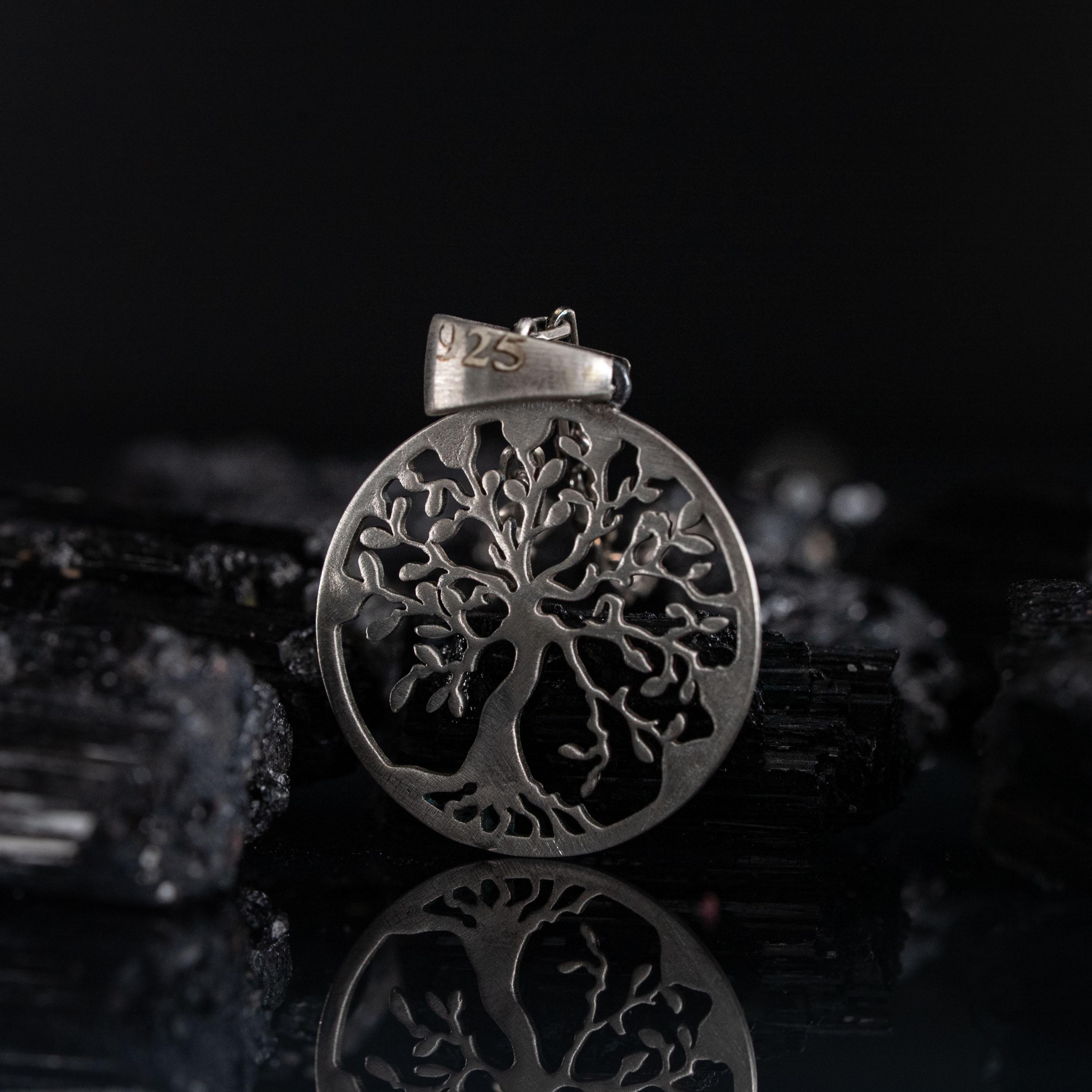 Celtic Tree of Life 925 Sterling Silver Necklace, Yggdrasil Pendant ...