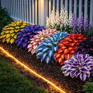 Rare Color Hosta Seeds Mix – Exotic Shade Garden Perennial | Easy to Grow Decorative Foliage Plant Seeds | Outdoor Landscaping Hostas | Gift