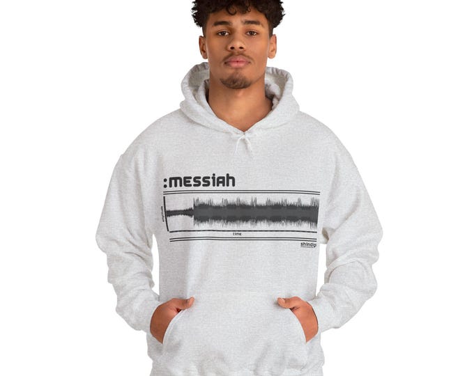 Waveform Essentials:  Messiah - Dark text - Hoodie - Classic Drum and Bass - Neurofunk - Techstep