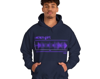 Waveform Essentials:  Alien Girl - Hoodie - Classic Drum and Bass - Neurofunk - Techstep
