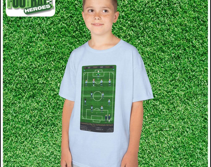 Coventry City 1987 FA Cup Final Kids Tee: Keith Houchen Diving Header