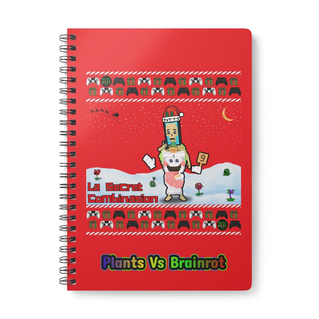 Plants Vs Brainrot A5 Notebook, Gamer Stationery - Etsy