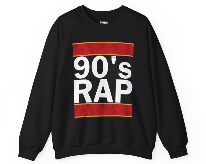 90s Rap Music Crewneck Sweatshirt: Dr. Dre, NWA, Wu-Tang Clan