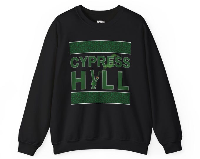 Cypress Hill Unisex Sweatshirt, Latin West Coast Hip Hop Blend Crewneck Jumper, Cannabis Legalization, Gift for Music Fans,