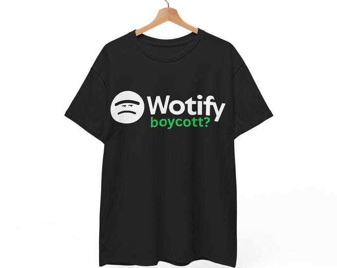Wotify Boycott Unisex Heavy Cotton Tee - Activist Statement Shirt
