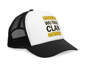 Wu-Tang Clan Mesh Cap, Hip Hop Hat, Street Style Accessory, Music Gift, Unisex Trucker Hat for Fans