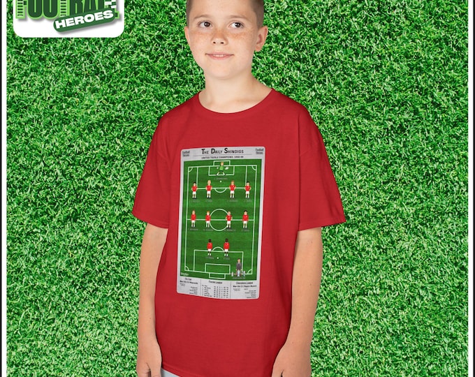 Kids Manchester United 1999 Treble Season T-Shirt: MUFC Football Tee