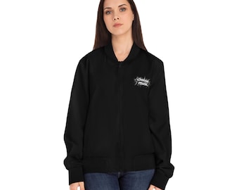 Neurofunk Bomber Jacket: Women's Streetwear, Music Lover Style