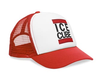Trendy Ice Cube Mesh Cap, Hip Hop Hat, Summer Style, Festival Gear, Music Lover Gift, Streetwear Cap
