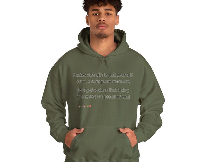 Inspirational Quote Hoodie: Unisex Cotton-Poly Blend Sweatshirt