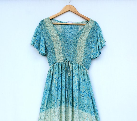 slim fit dress slacks Periwinkle Poise Blue Midi Dress | Trendy Women's Dress main image 1