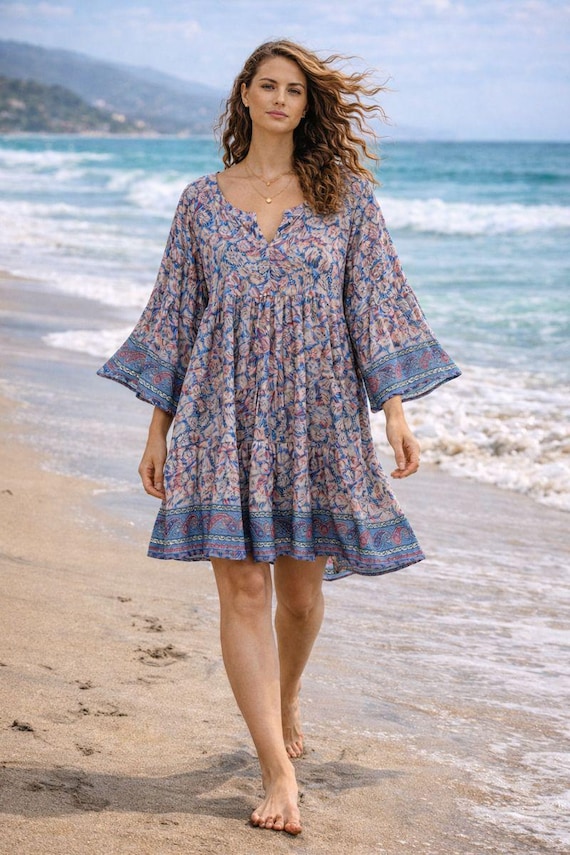 pink summer flowy dress Endless Rose main image 1