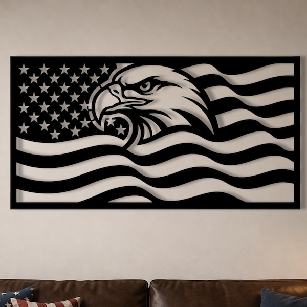 3d Metal Art Flag - Etsy