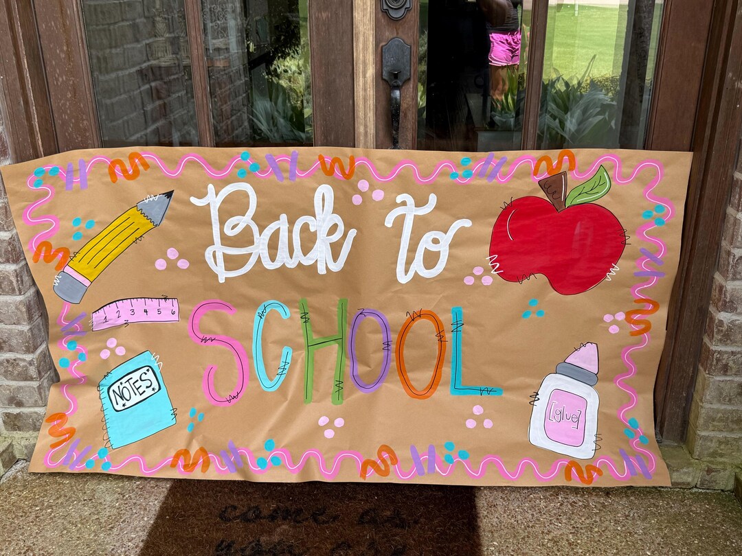 Back to School Banner, First Day of School Banner,classroom Banner ...