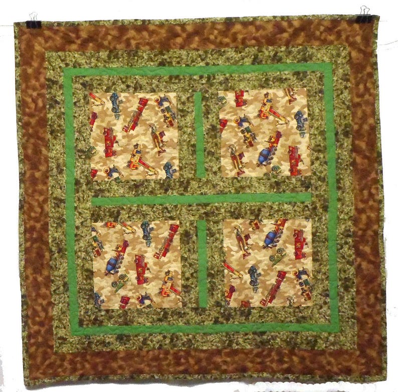 4# Camo Trucks Boy Quilt