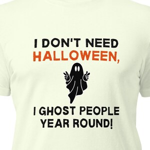 Halloween Ghost Funny Holiday Men Women Humor Graphic Unisex t-shirt