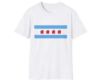 Chicago Flag House Music Shirt, House Music Chicago Tee, DJ Festival Shirt, Chicago Flag Graphic Tee, Rave Streetwear, Music Lover Gift