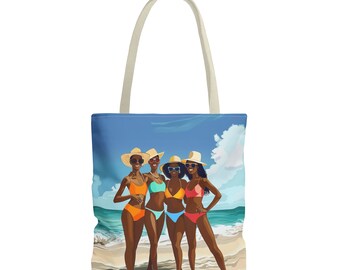 Beach Tote Girls Trip Travel Gift Vacation Bag Getaway Weekend Bag Canvas Bag Top Handle Bag Grocery Bag Beach Bag Gift Idea