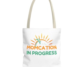 Mom's Momcation Vacation Handbag Beach Tote Bag Travel Tote Bag Mother And Daughter Matching Bags