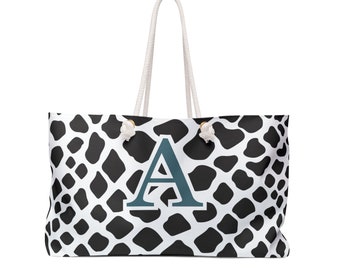 Animal Print Monogram Weekender Handbag Tote Bag Travel Bag Travel Accessories Travel Carry-on Personal Item Luggage Matching Set