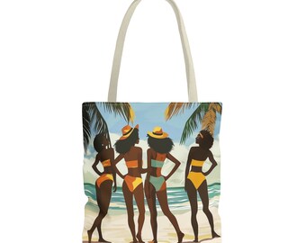 Girls Trip Travel Gift Vacation Bag Getaway Weekend Tote Bag Canvas Bag Top Handle Bag Grocery Bag Floral Beach Bag Gift Idea
