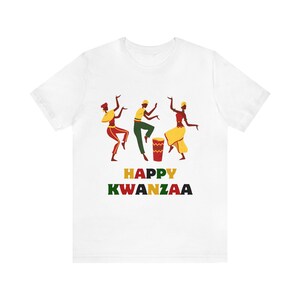 Kwanzaa Dancing Festive Celebration T-Shirt: Unity, Heritage, and Tradition | African Inspired Holiday Tee Unisex Women Men Tee