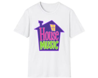 House Music Shirt, Retro DJ Graphic Tee, Dance Music Festival Shirt, Chicago Clubwear Tee, Rave Streetwear, Music Lover Gift