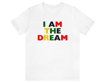 I Am The Dream Black History Month Shirt Gift Idea Women Men Unisex African American Culture Hearts Shirt