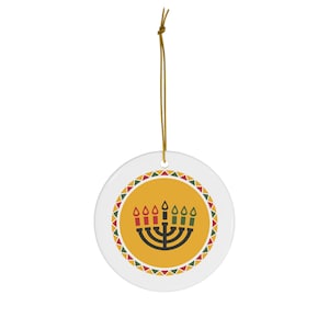 Kwanzaa Ceramic Ornament - Celebrate Unity, Culture, and Heritage