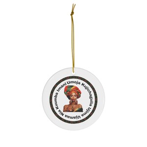 Kwanzaa Ceramic Ornament - Celebrate Unity, Culture, and Heritage