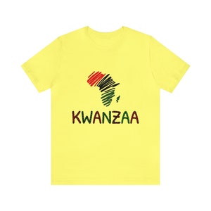 Camiseta de celebración festiva de Africa Kwanzaa: Unidad, herencia y tradición / Camiseta navideña de inspiración africana Camiseta unisex para hombres y mujeres