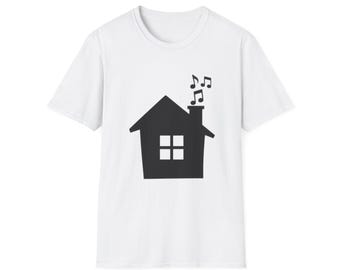 House Music Shirt, Minimal DJ Graphic Tee, Chicago Dance Music T Shirt, Retro Music Festival Shirt, Clubwear Streetwear Tee