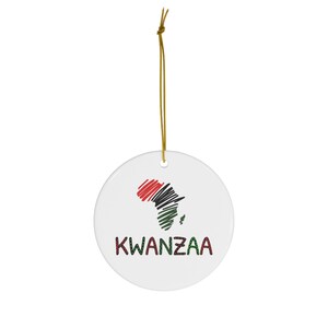 Kwanzaa Ceramic Ornament - Celebrate Unity, Culture, and Heritage