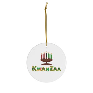 Kwanzaa Ceramic Ornament - Celebrate Unity, Culture, and Heritage