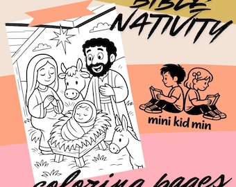 Nativity Coloring Pages: Christmas Bible Story Activity (PDF Download)