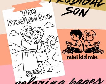 Prodigal Son Coloring Pages for Kids: Bible Story Art, Sunday School (PDF Download)