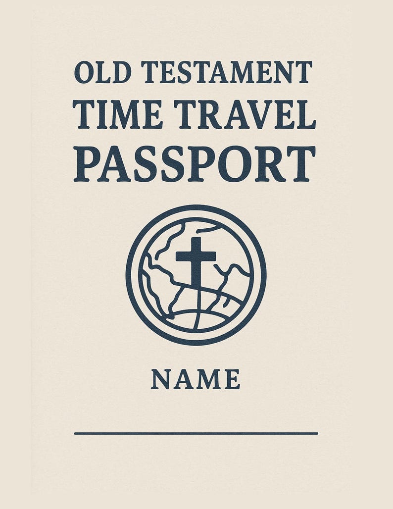 Kids Old Testament Bible Passport Coloring Journal and Sunday School ...
