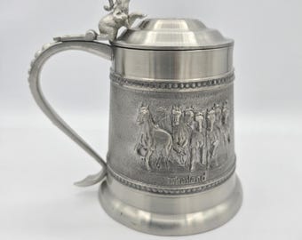 Bangkok Pewter Beer Mug / Lidded Stein