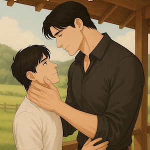BL Couple Digital Poster Set A - Mindful Love / LGBTQ + Romance Art / Warm & Intimate Wall Decor / Buy 2 Get 1 Free