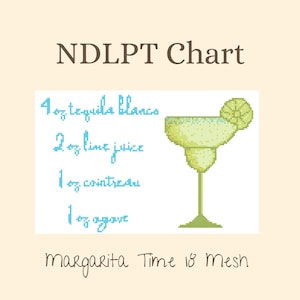 Digitale Nadelspitze Stickmuster - Margarita Zeit 18 Mesh, Barwagen Dekor, bestes Margarita Rezept, Stickanleitung für die Nadelspitze, Geschenk für Sie