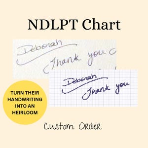 Custom Needlepoint Chart from Handwriting | Personalized Memory Keepsake – 13 & 18 Mesh