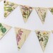 Spring and Summer Paper Bunting, Wedding Garland, Flower banner, eco-friendly bunting, wedding decor, Wedding Pennants 