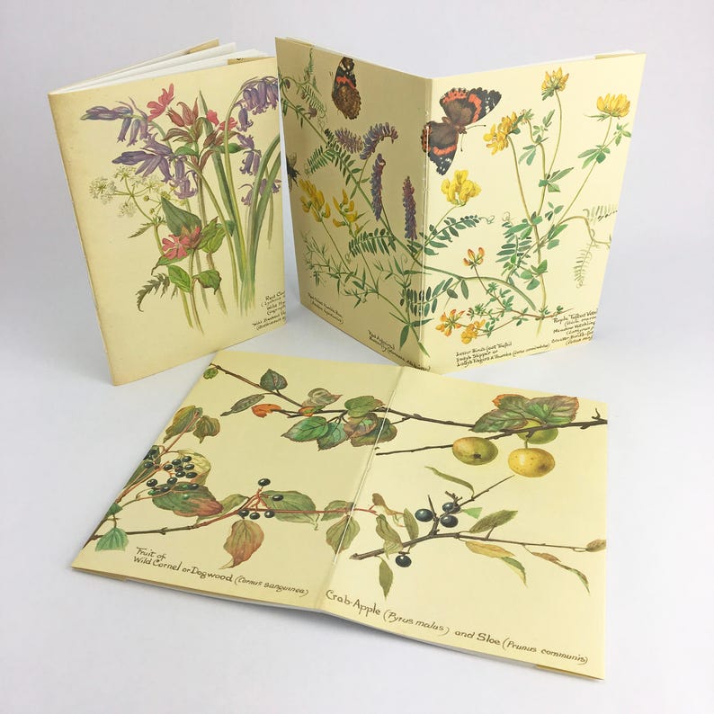 Journal Book Set Sketchbook Floral Notebooks / Flower Etsy UK