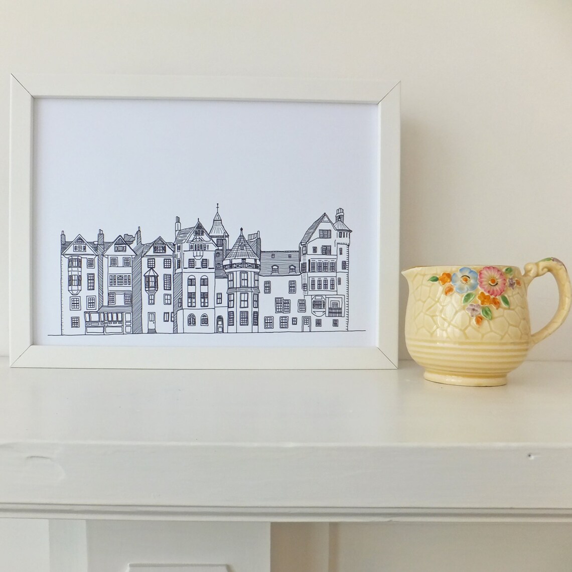 Edinburgh Print minimalist print Picture of Ramsay Lane Etsy