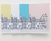 Edinburgh Notebook - Ramsay Lane, Old Town, Edinburgh, blank journal, Travel Journal